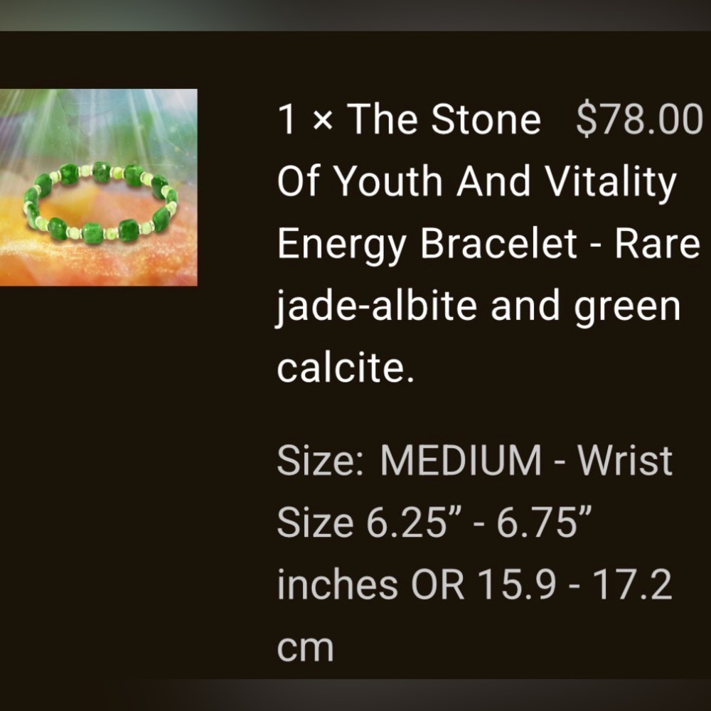 Green Beaded Bracelet  by Energy Artist Julia and infused w healing Reiki ENERGY - Picture 2 of 4